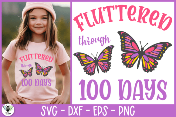 100 Days of School SVG Butterfly SVG