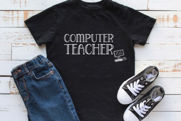 Computer Teacher Svg: Graphics and Print Templates