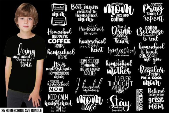 Homeschool SVG Bundle: Graphics for T-Shirt Designs