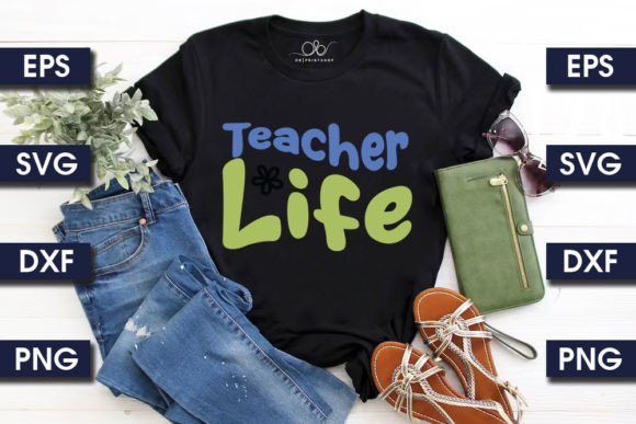 Retro Teacher SVG Design, Teacher Li – A Nostalgic Graphic for Print Templates