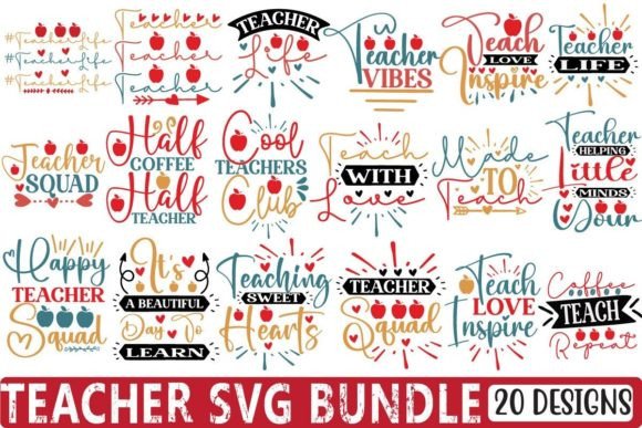 Teacher SVG Bundle Vol.14