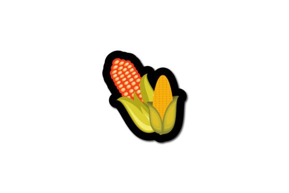 Thanksgiving Sticker Icon Corns Graphics